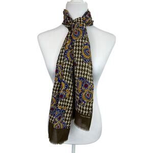 Vintage Albert Nipon Scarf 100% Wool